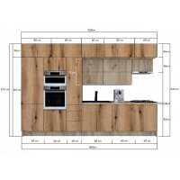 Bucatarie ZONE BCOMBI 360 FRONT PAL K002 / decor  K365